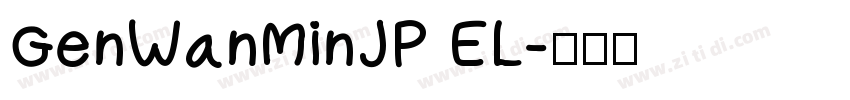 GenWanMinJP EL字体转换